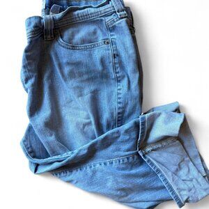 Women's Light Blue Old Navy Cuffed Capri Denim Jeans 16 - EUC